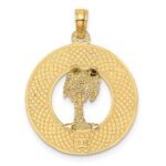 14K CHARLESTON Palm Tree Charm - Image 4
