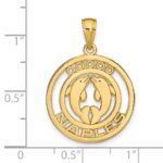 14k NAPLES Dolphins Pendant - Image 3
