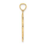 14K BAHAMAS Palm Tree Round Charm - Image 2