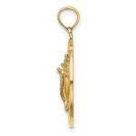 14K BONAIRE Circle with Conch Shell Charm - Image 2