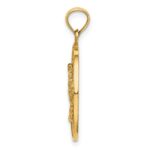 14K TURKS AND CAICOS Circle with Crab Charm - Image 2