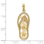 14K Triple Turtle Flip-Flop Charm - Image 3