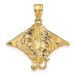 14K Spotted Eagle Ray with Holes Charm - Image 4