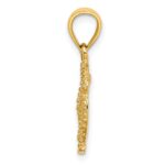 14K Starfish on Sand Dollar Charm - Image 2