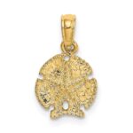 14K Starfish on Sand Dollar Pendant