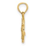 14K Starfish on Sand Dollar Pendant - Image 2