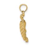 14K Textured Sea Turtle Charm - Image 2