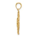 14K Textured Sand Dollar Charm - Image 2