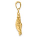14K Textured Sea Turtle Charm - Image 2