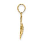 14K Textured Angelfish Charm - Image 2