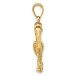14K 3-D Large Standing Pelican with Moveable Mouth Charm - Image 2