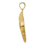 14K Cut-Out Conch Shell Skeleton Charm - Image 2