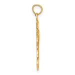14K 2-D Two Jumping Dolphins Charm - Image 2