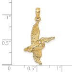 14K 3-D Pelican Flying Charm - Image 3