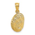 14K Abalone Shell Charm