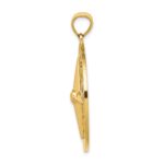 14K Large Nautical Compass Charm - Image 2