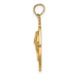 14K ST. THOMAS with Dolphins Round Charm - Image 2