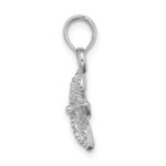 14K White Gold Starfish Charm - Image 2