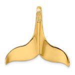 14K Large 3-D Polished with Hidden Bail Whale Tail Omega Slide - Image 4