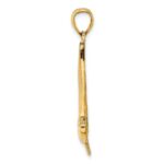 14K 2-D Polished Sailboat Charm - Image 2