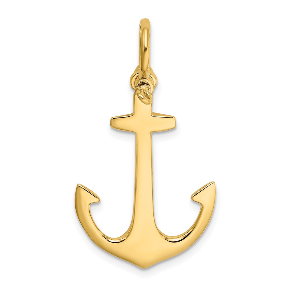 K7878.jpg 14K 3-D Polished Anchor Charm - Image 1