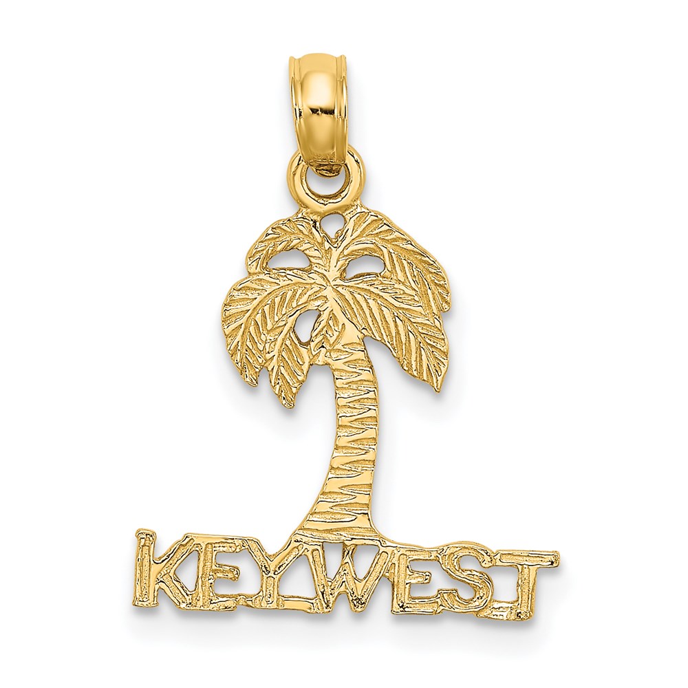 K7879.jpg 14K KEY WEST Palm Tree Charm - Image 1