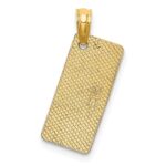 14K Textured FT. MYERS FLORIDA License Plate Charm - Image 3