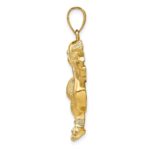 14K Large Pelican with Fish In Mouth Charm - Image 2