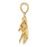 14K 2-D Polished Three Manatees Charm - Image 2
