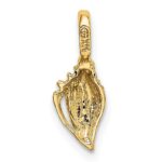14K Mini Conch Shell Charm - Image 4