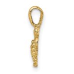 14K Mini Sea Turtle with Fixed Bail Charm - Image 2