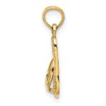 14K 3D LBI (Long Beach Island) Single Flip-flop Charm - Image 2