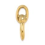 14K 3-D Large Shackle Link with Pulley Bail Charm - Image 2
