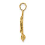 14K 3-D Polished Sailboat Charm - Image 2