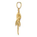 14K Large 2-D Polished and Satin Swordfish Charm - Image 2