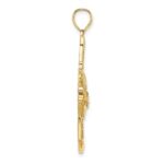 14K Textured Large Angelfish Charm - Image 2
