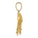 14K Large Tarpon Fish with Open Mouth Charm - Image 2