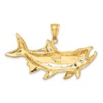 14K Large Tarpon Fish with Open Mouth Charm - Image 4