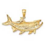 14K Tarpon Fish with Open Mouth Charm - Image 4