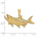14K Tarpon Fish with Open Mouth Charm - Image 3