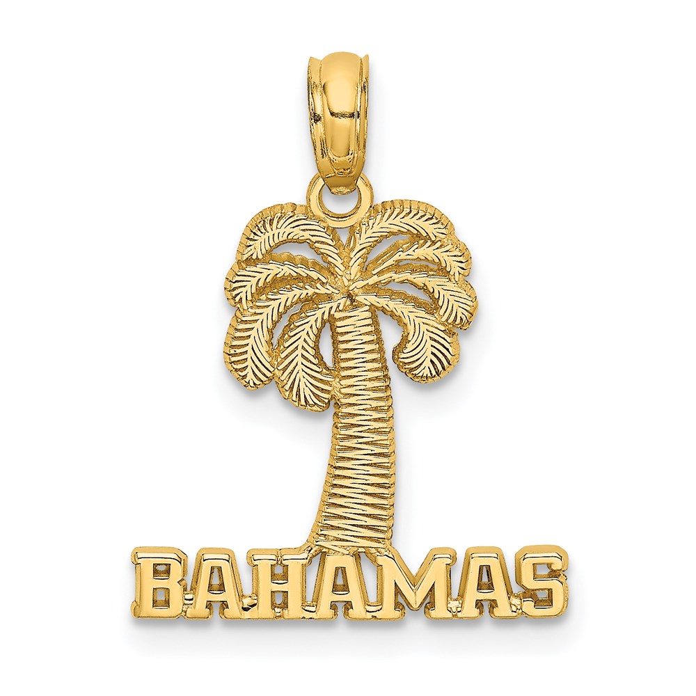 K8165.jpg 14K BAHAMAS Palm Tree Charm - Image 1