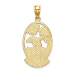 14K ARUBA with Dolphin Sunset In Frame Charm - Image 4