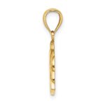 14K Polished BARBADOS Dolphin Charm - Image 2
