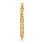 14K 3-D Polished Cruise Ship Charm - Image 4