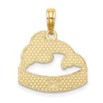 14K SAN DIEGO Banner Dolphins Charm - Image 4