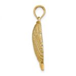 14K OCEAN CITY Scallop Shell Charm - Image 2