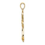 14K Cut-Out Shapes Fancy Cross Charm - Image 2