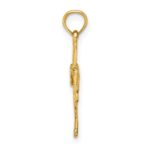 14K Cross with Drape Charm - Image 2
