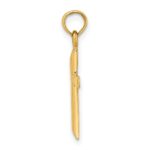 14K Polished Cross Charm - Image 2