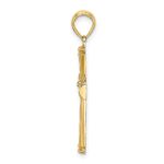 14K Polished and Cut-Out Cross Pendant - Image 2